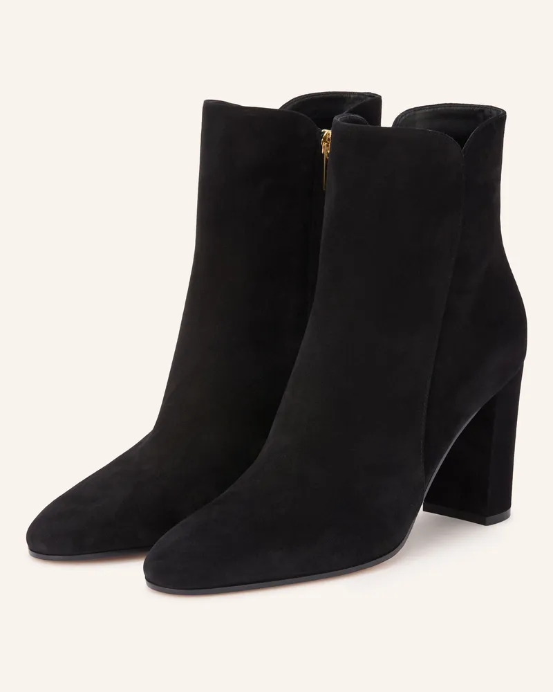 Gianvito Rossi Stiefeletten Camoscio schwarz Schwarz
