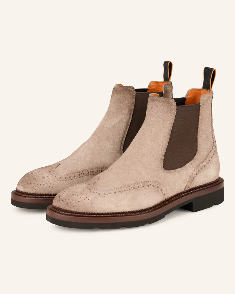 Santoni Chelsea-Boots Kalamaboot beige Beige