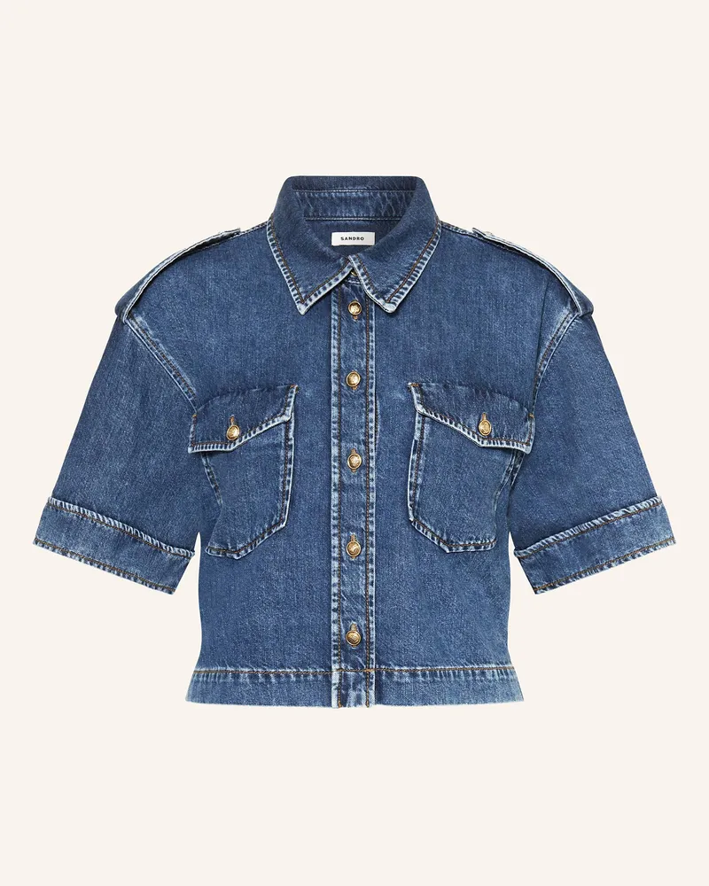 Sandro Jeansbluse Dunkelblau