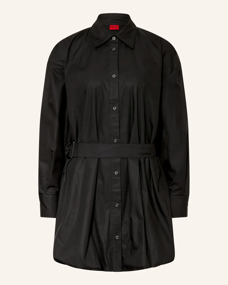 HUGO BOSS Hemdblusenkleid KUMIRA Schwarz