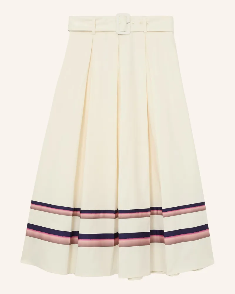 Reiss Faltenrock Rian beige Creme