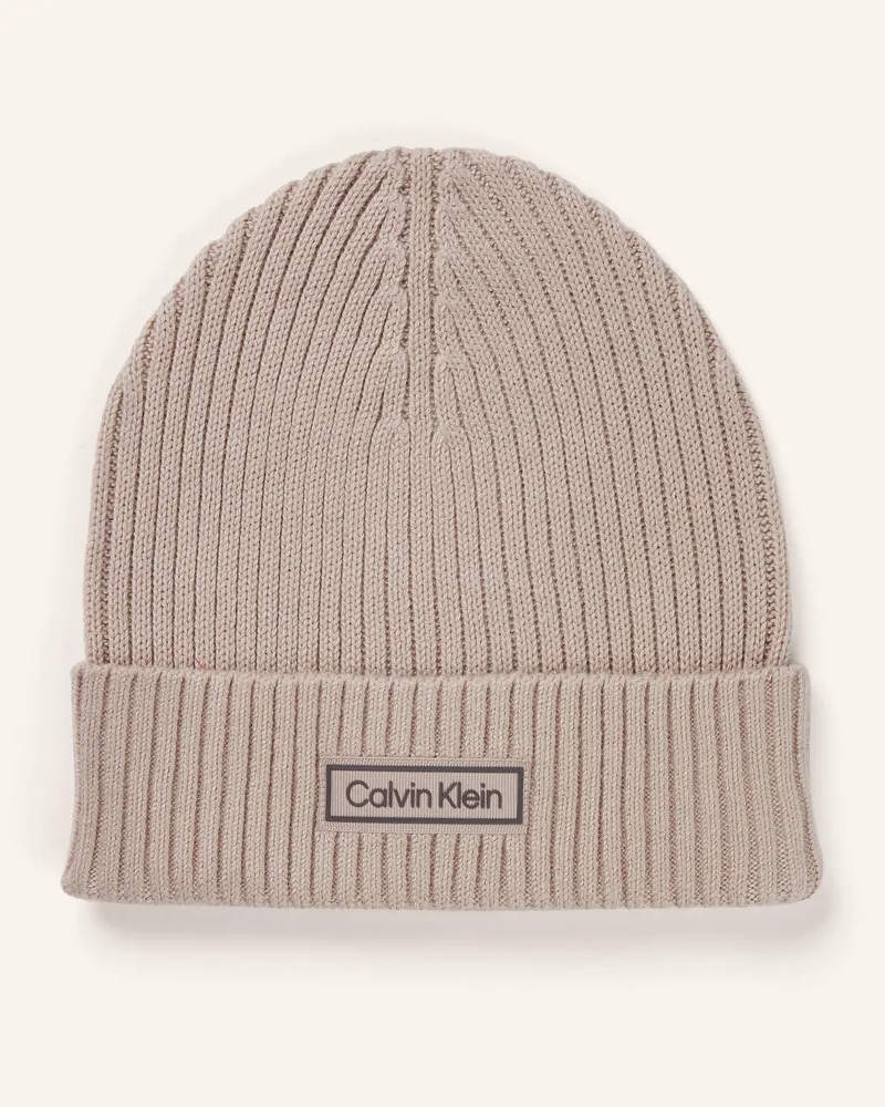 Calvin Klein Mütze beige Taupe