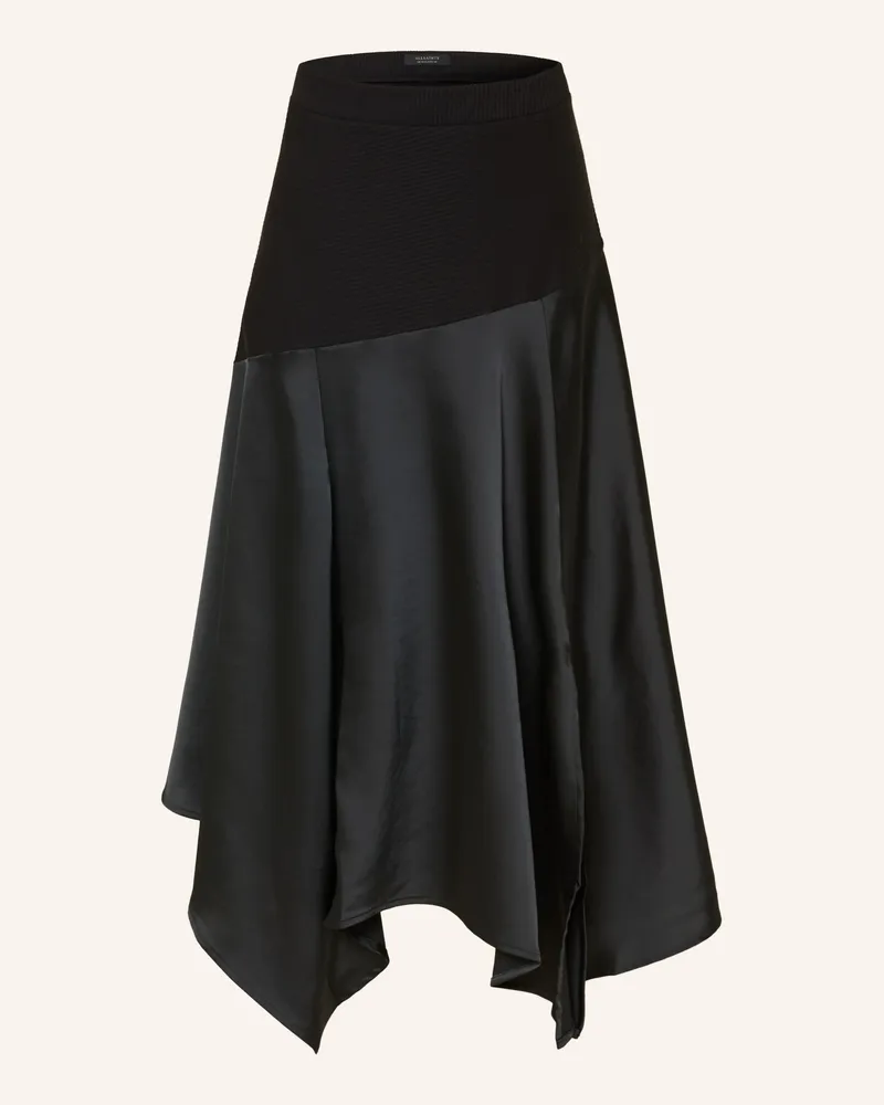 AllSaints Rock PIA im Materialmix Schwarz