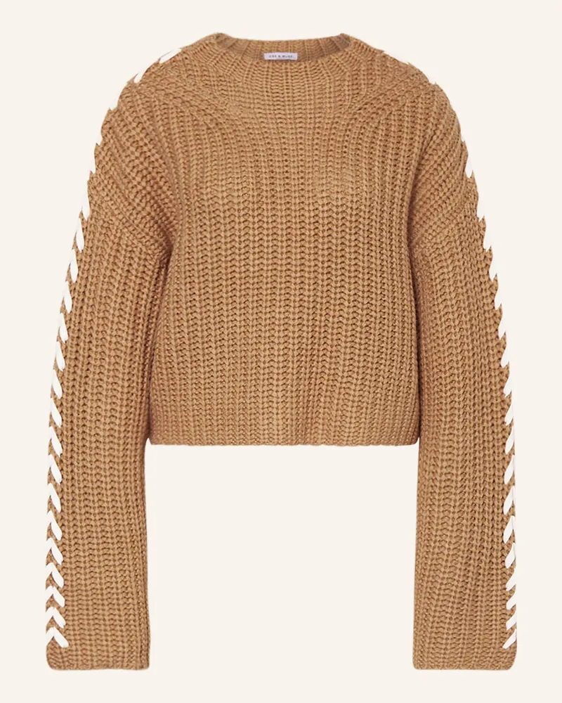 Mrs & HUGS Pullover Beige