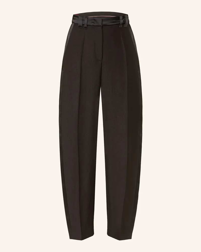 MARELLA Marlenehose mit Galonstreifen Schwarz