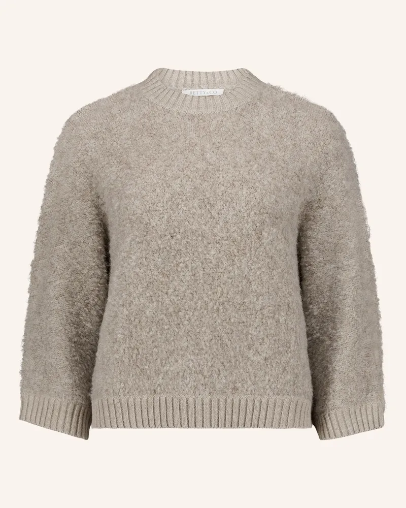 Betty Barclay Strickpullover Mit Rippbündchen beige Taupe