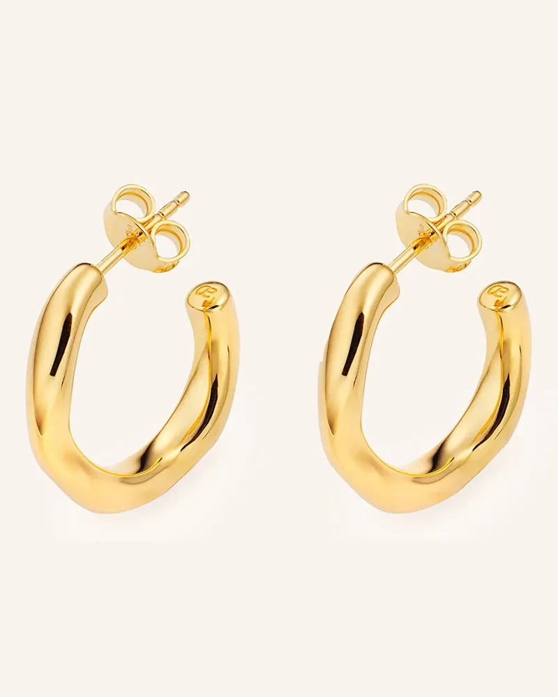 Ariane Ernst Creolen Floating Earrings Aus 925er Sterlingsilber gold Gold