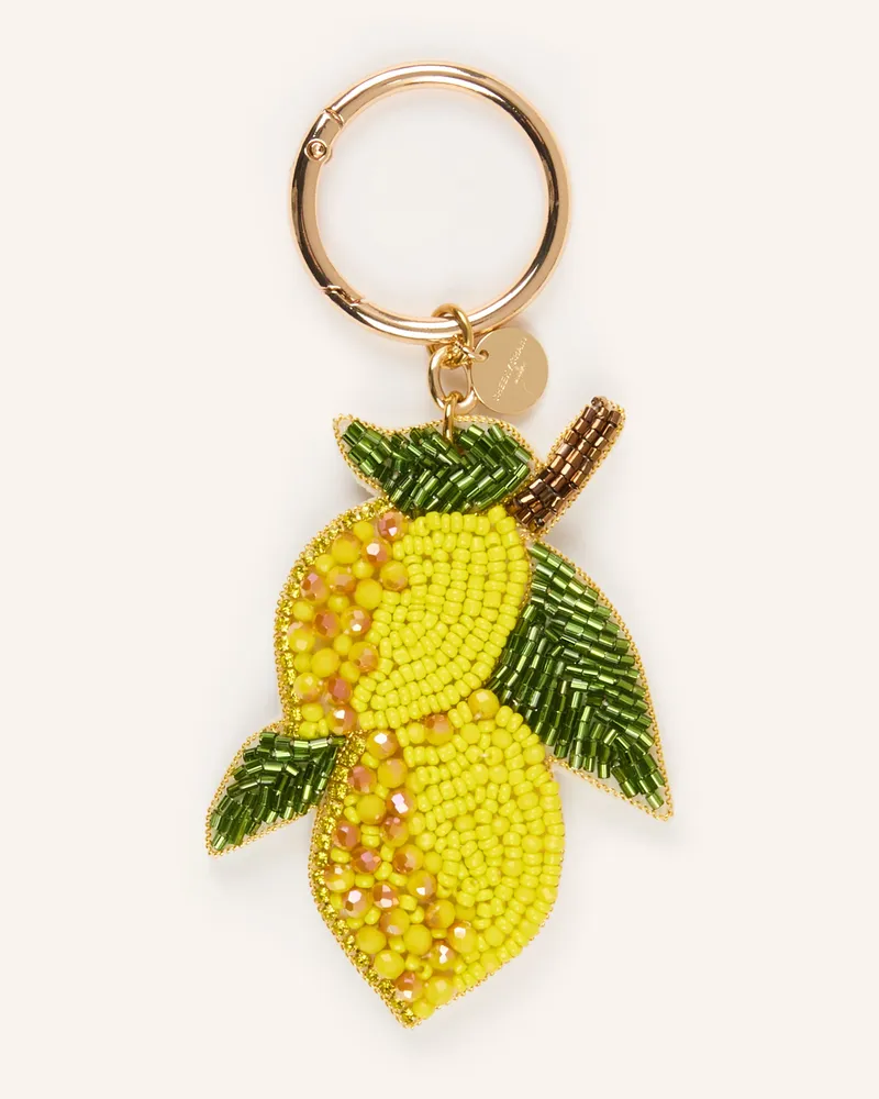 Cheeky Chain Munich Taschenanhänger mit Schmucksteinen Gelb