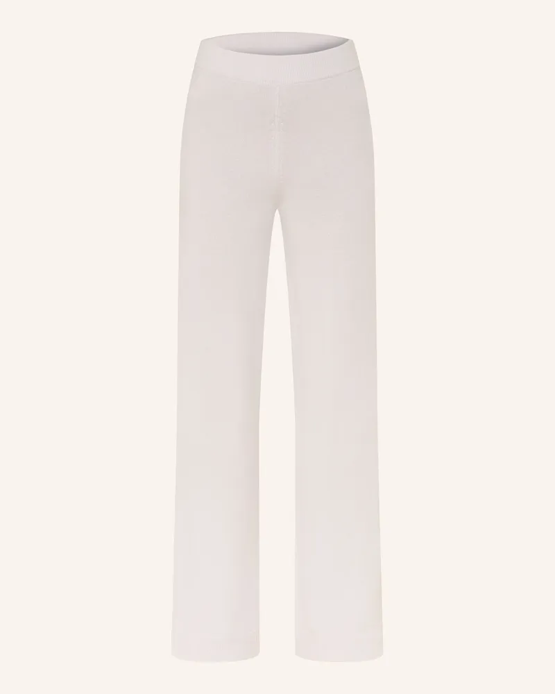 ALLUDE Strickhose mit Cashmere Hellgrau