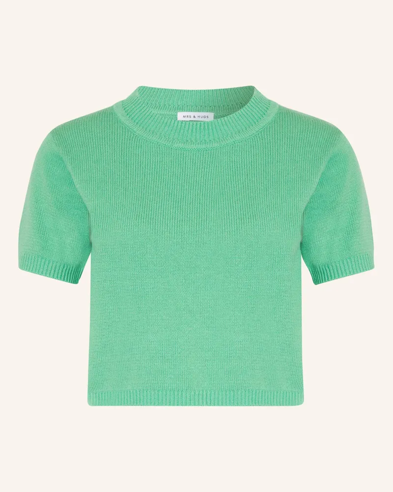Mrs & HUGS Strickshirt Grün