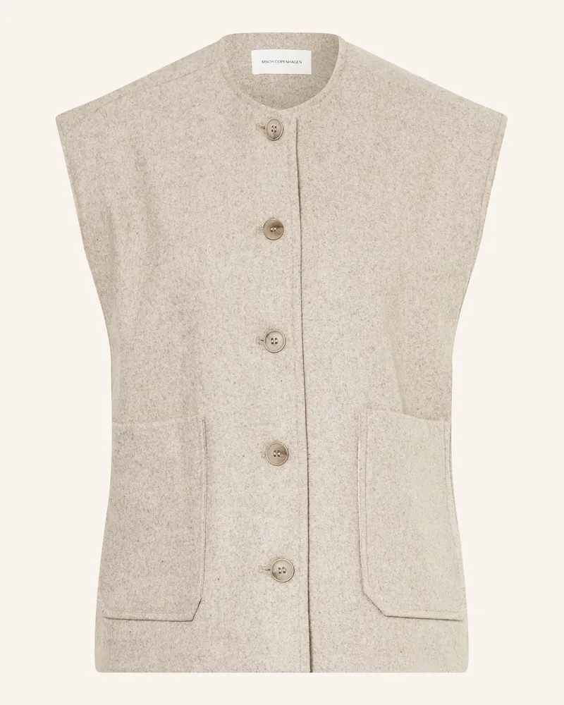 MOSS COPENHAGEN Weste MSCHDINETTE ISABELLE Taupe