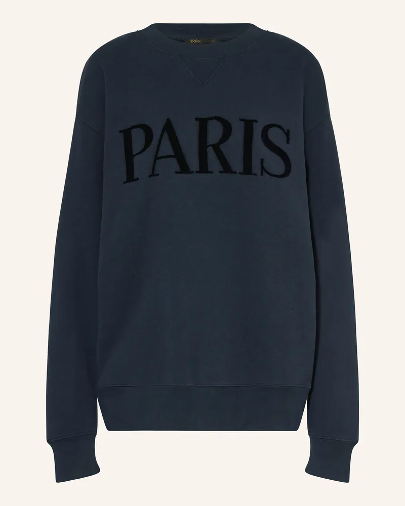Maje Oversized-Sweatshirt Dunkelblau