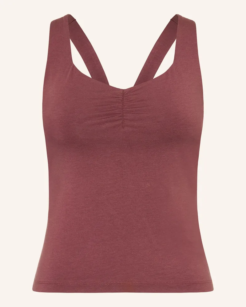 Mandala Yoga-Top Balance braun Dunkelrot