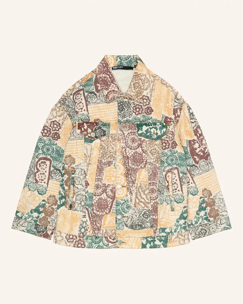 BIMBA Y LOLA Oversize-Jeansjacke transparent Nude