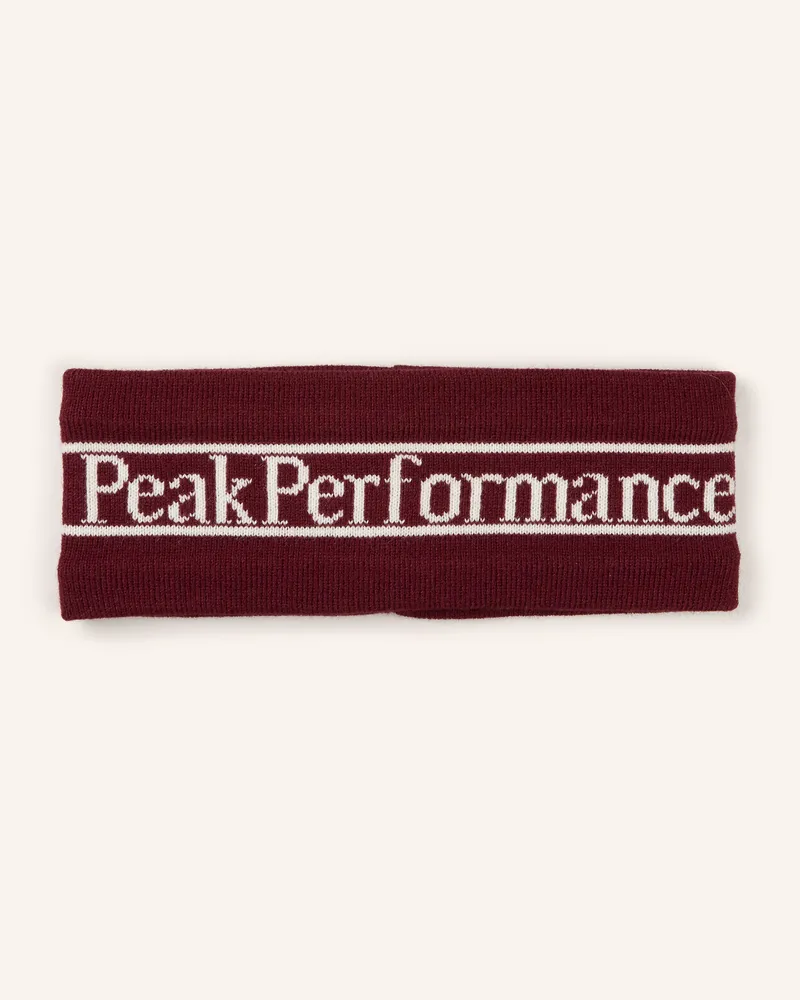 Peak Performance Stirnband rot Dunkelrot