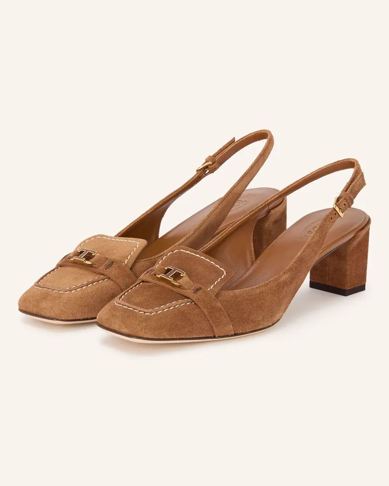 TOD'S Slingpumps braun Braun