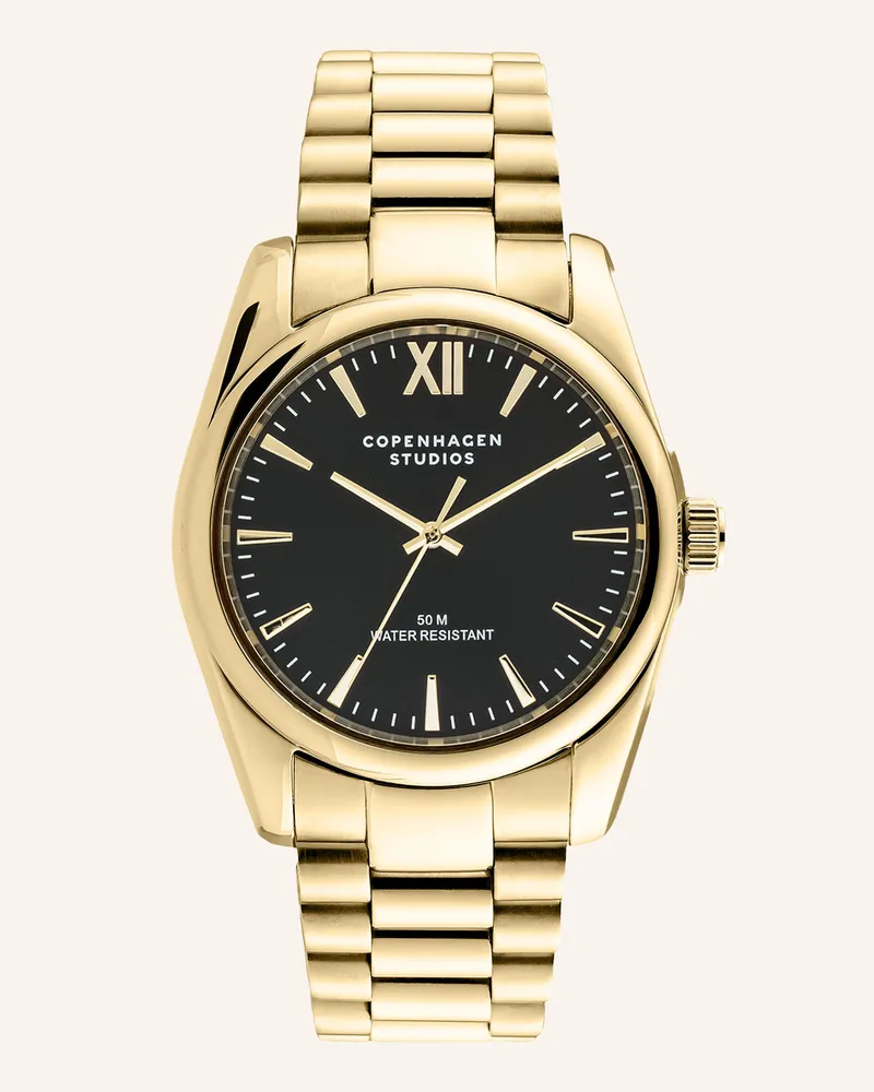 Copenhagen Armbanduhr  aus  Edelstahl Gold