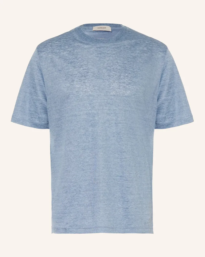 AGNONA T-Shirt blau Blaugrau