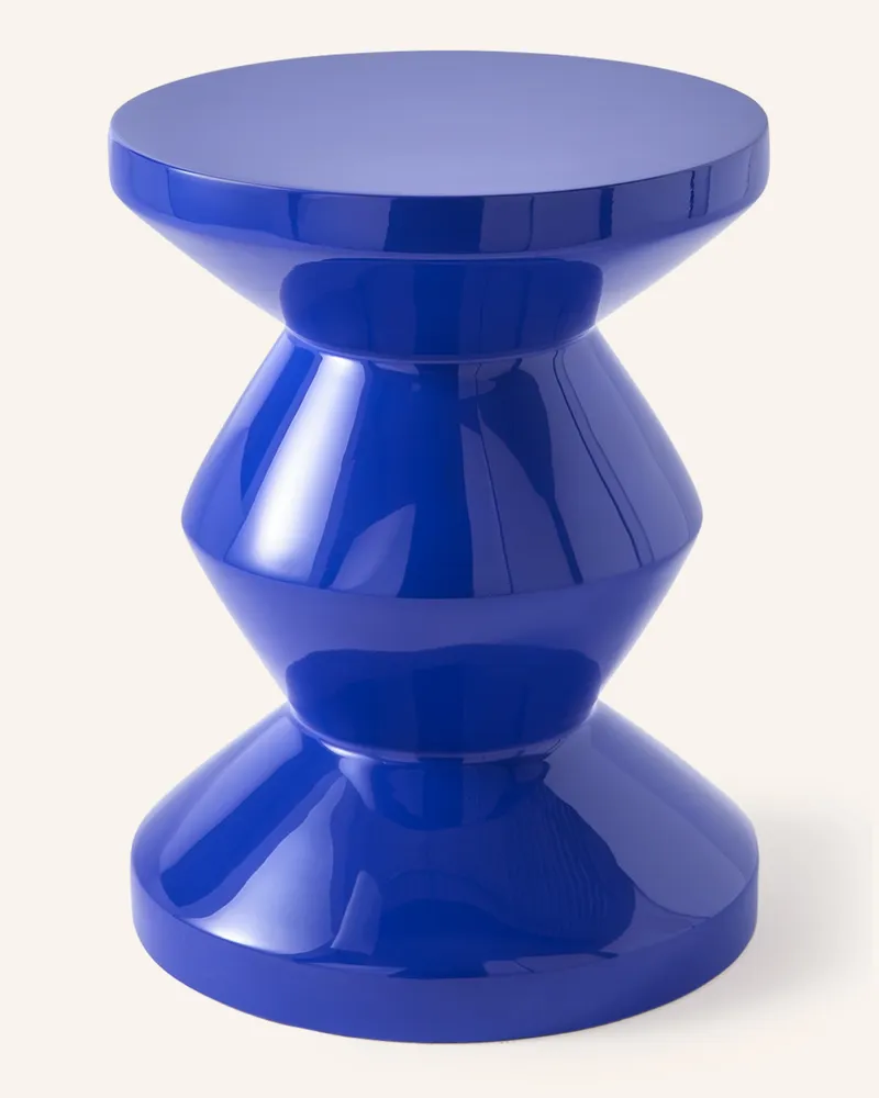 POLSPOTTEN Hocker ZIG ZAG Blau