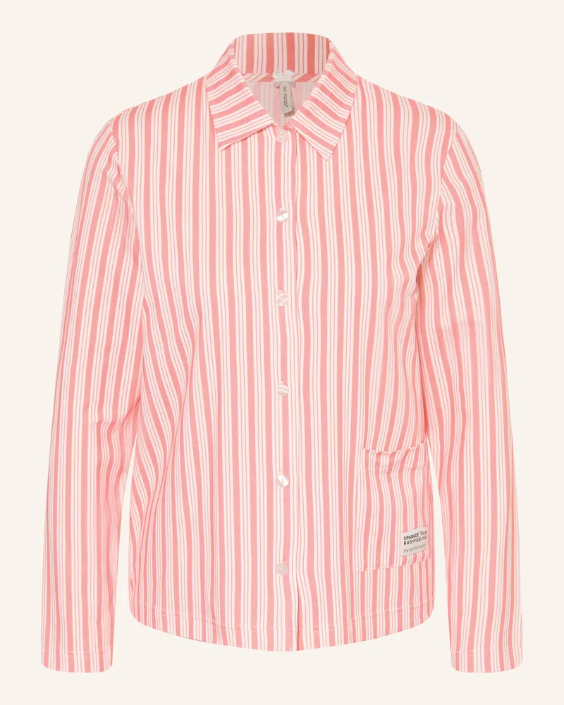Short Stories Schlafshirt weiss Hellorange