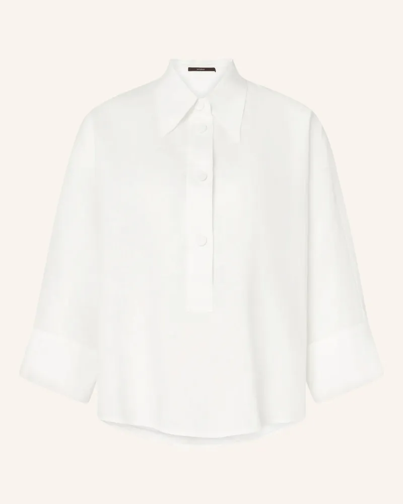 windsor. Blusenshirt Aus Leinen Mit 3/4-Arm weiss Weiss