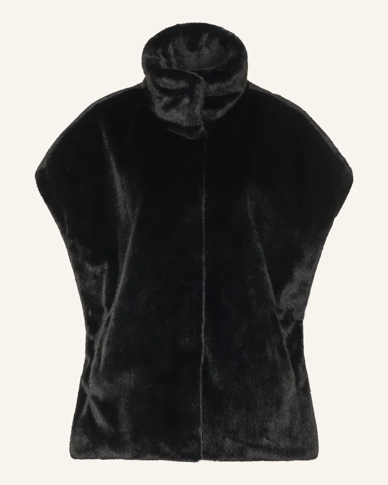 Joseph Ribkoff Kunstfell-Weste schwarz Schwarz