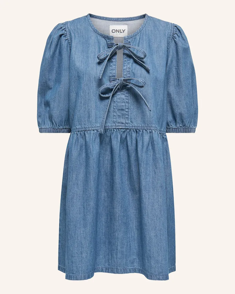 only Jeanskleid mit 3/4-Arm Blau