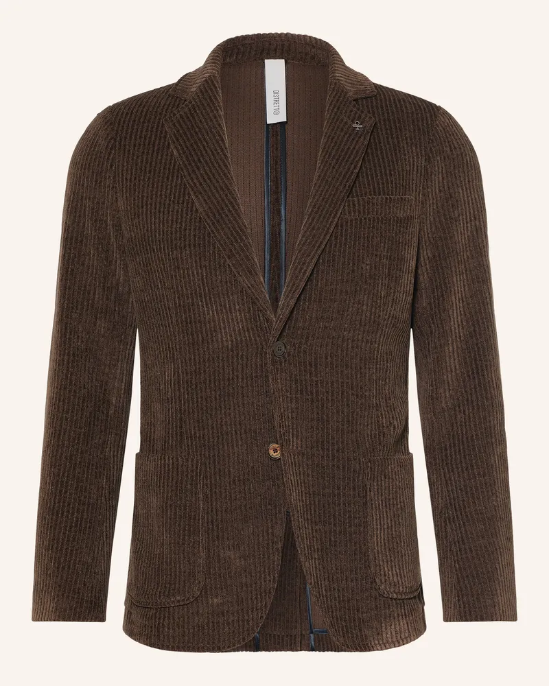 DISTRETTO12 Anzugsakko Torino Extra Slim Fit Aus Cord braun 0027