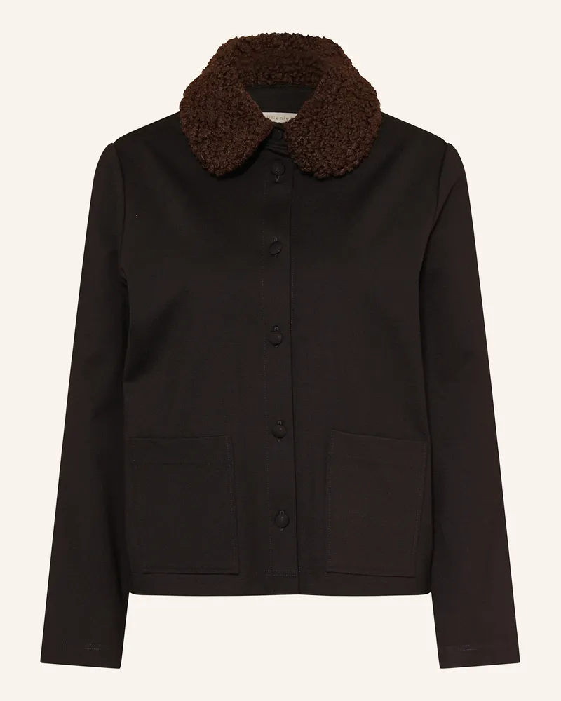 lilienfels Jacke mit Teddyfell Schwarz