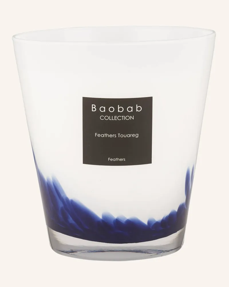 Baobab Collection Duftkerze Feathers Touareg blau Weiss