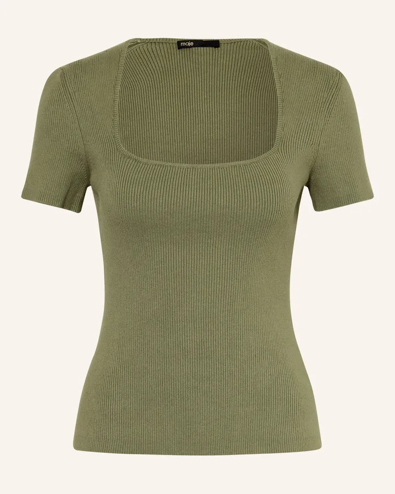 Maje Strickshirt gruen Khaki