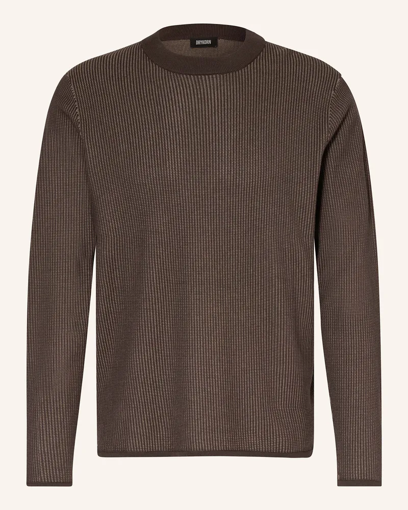 Drykorn Pullover Elrik braun Dunkelbraun