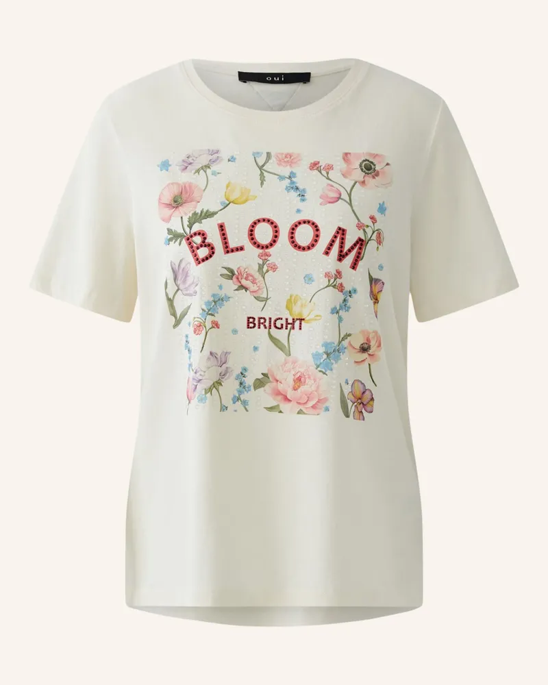 Oui  T-Shirt weiss Beige