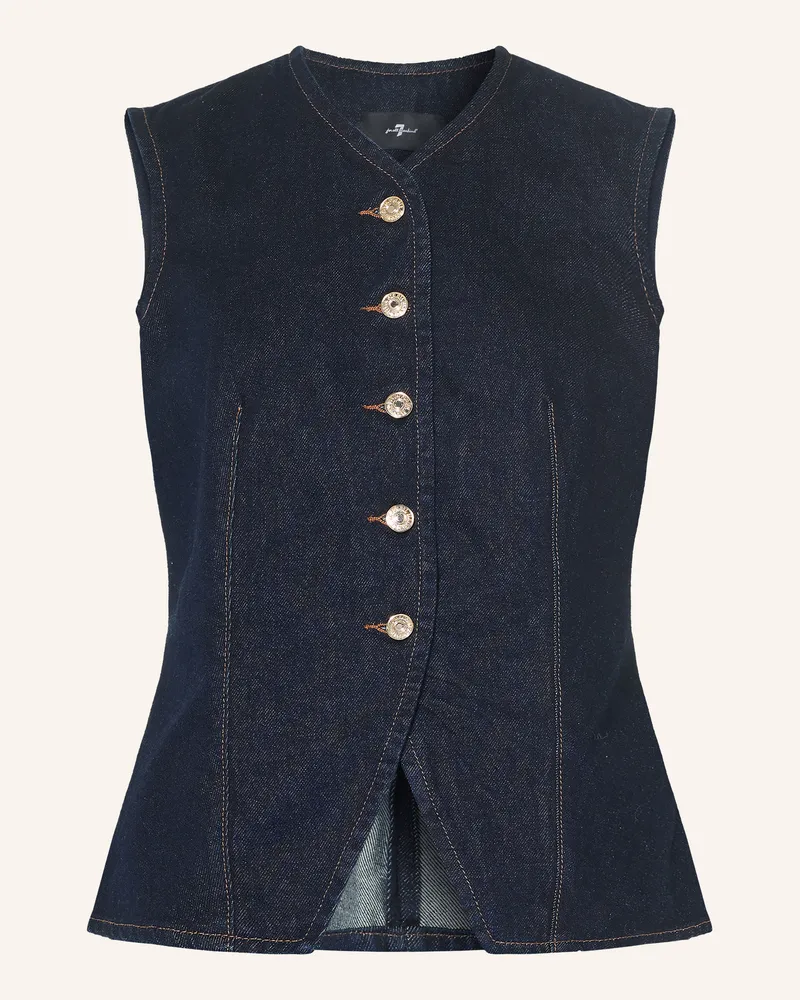 7 for all mankind Jeansweste blau Dunkelblau