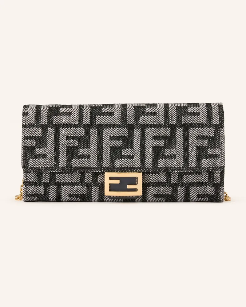 Fendi Geldbörse Baguette Zum Umhängen blau Dunkelgrau