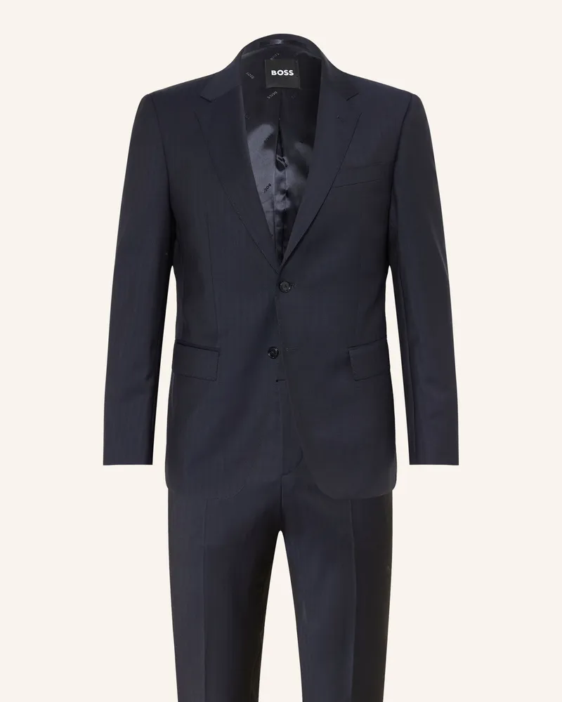 HUGO BOSS Anzug Huge Slim Fit blau Dunkelblau