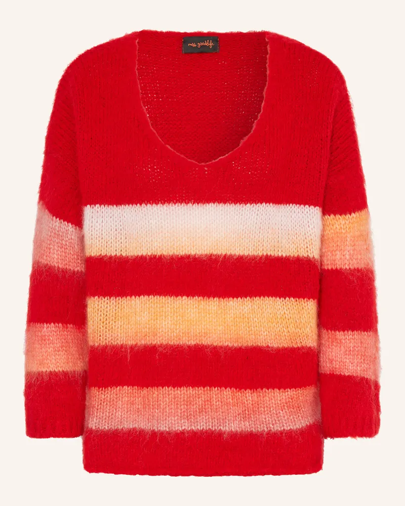 Miss Goodlife Pullover mit Alpaka Rot