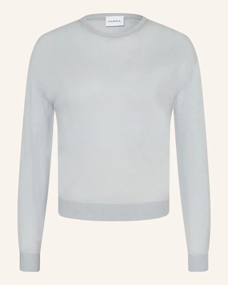COMMA Pullover blau Blaugrau