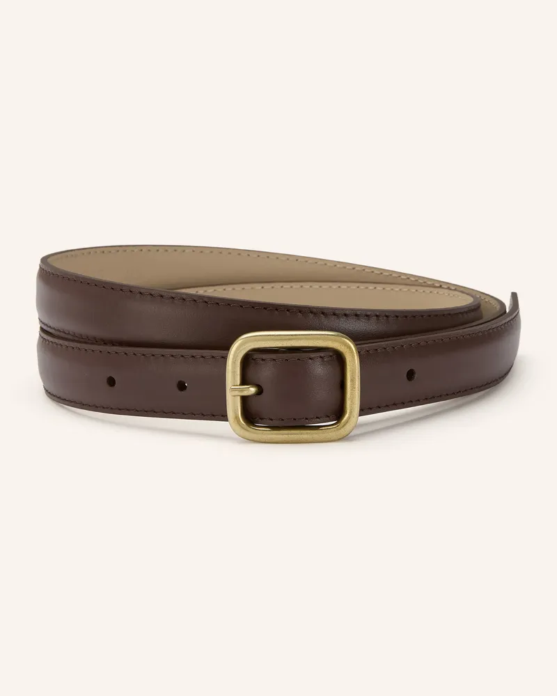 windsor. Ledergürtel Mit Abnehmbarem Münzetui braun Dunkelbraun