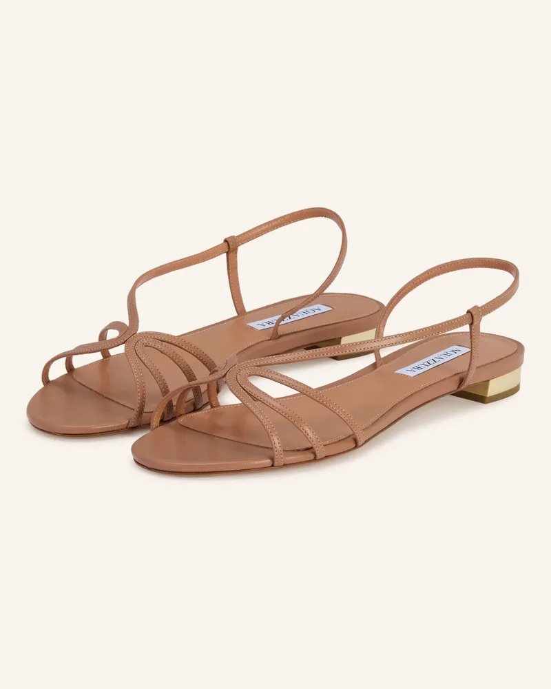 Aquazzura Sandalen Talk To Me rosa Hellbraun