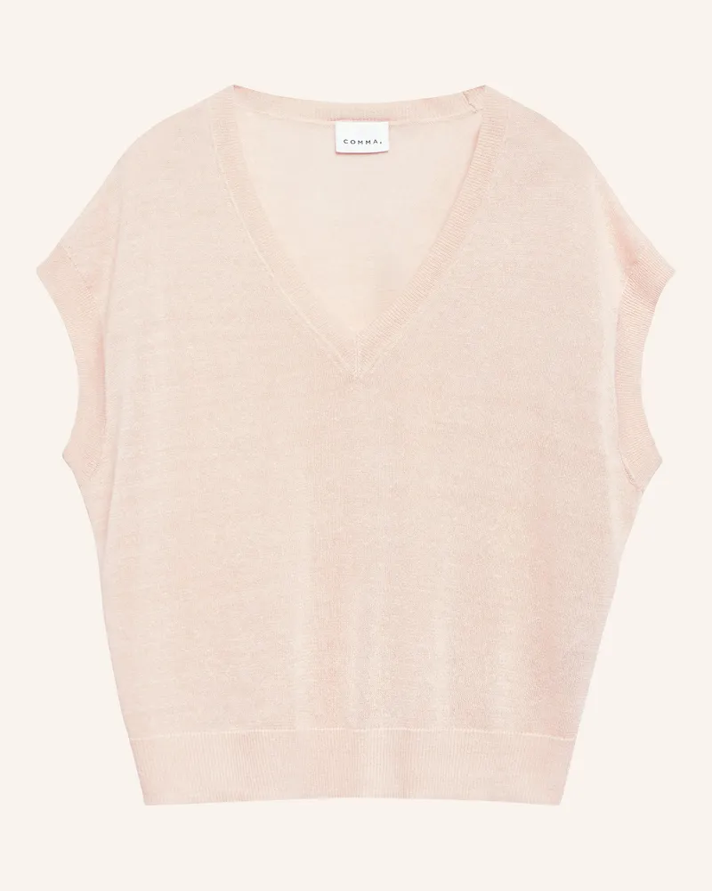 COMMA Pullunder Mit Leinen beige Beige
