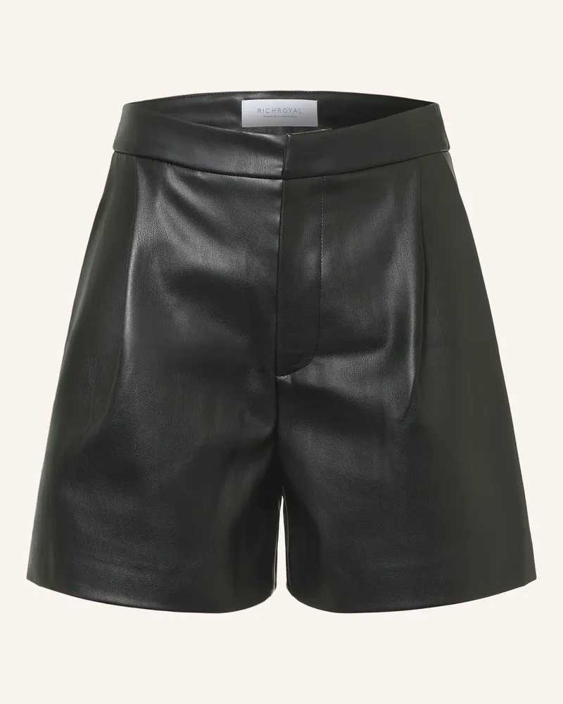 Rich&Royal Shorts In Lederoptik schwarz Schwarz
