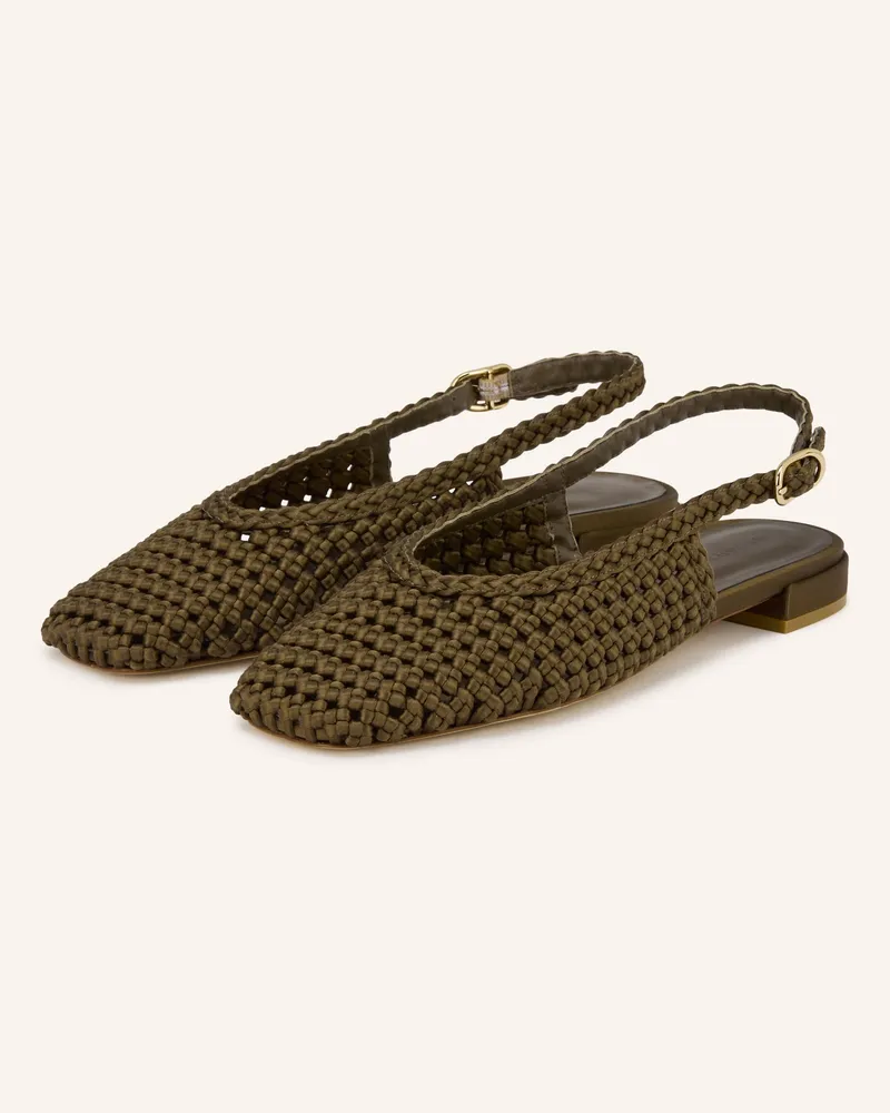 Stuart Weitzman Slingballerinas Marina gruen Oliv