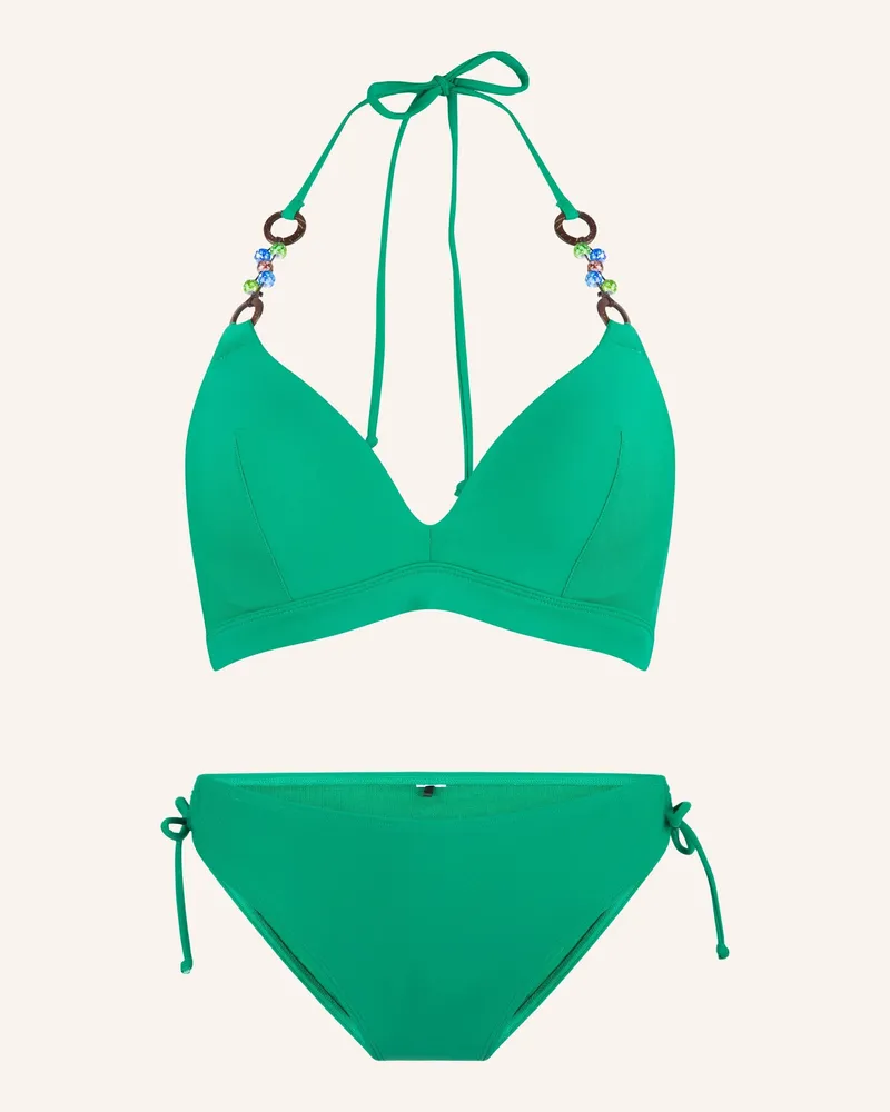LingaDore Triangle Padded Bikiniset gruen Grün