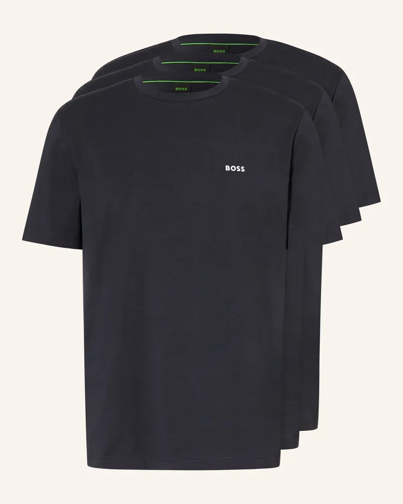 HUGO BOSS 3er-Pack T-Shirts blau Dunkelblau