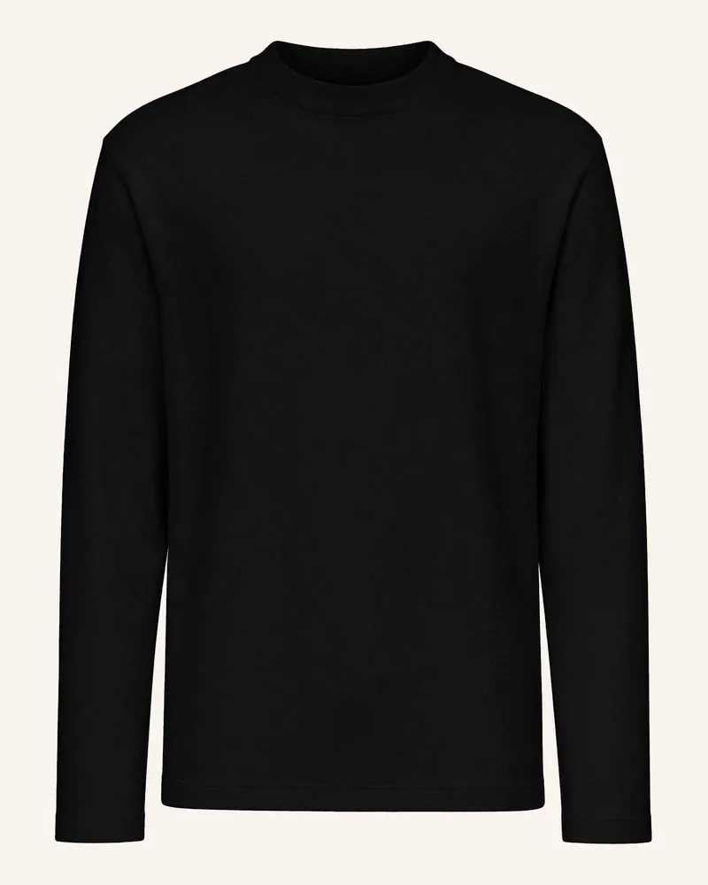 KIEFERMANN Kiefermann Herren Sweatshirt Aus Lyocell-Baumwolle Mit Wollanteil Grahamo schwarz Schwarz