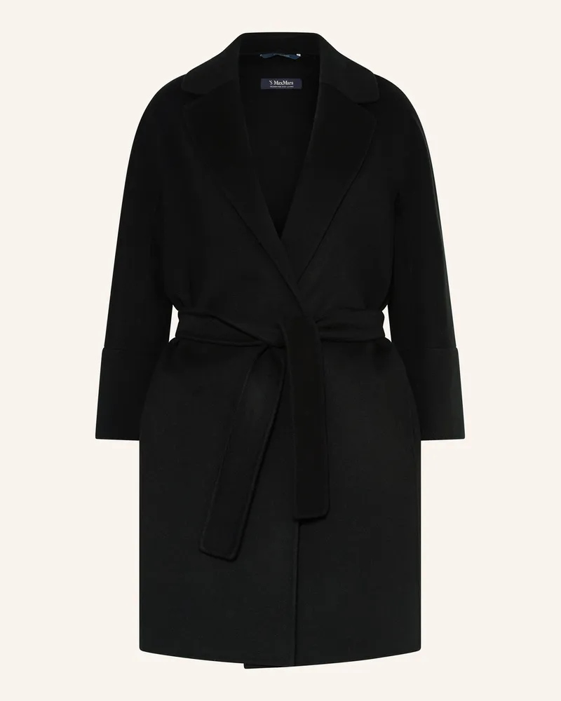 Max Mara Wollmantel Arona schwarz Schwarz