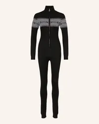 WE NORWEGIANS Strick-Jumpsuit SIGNATURE aus Merinowolle Schwarz