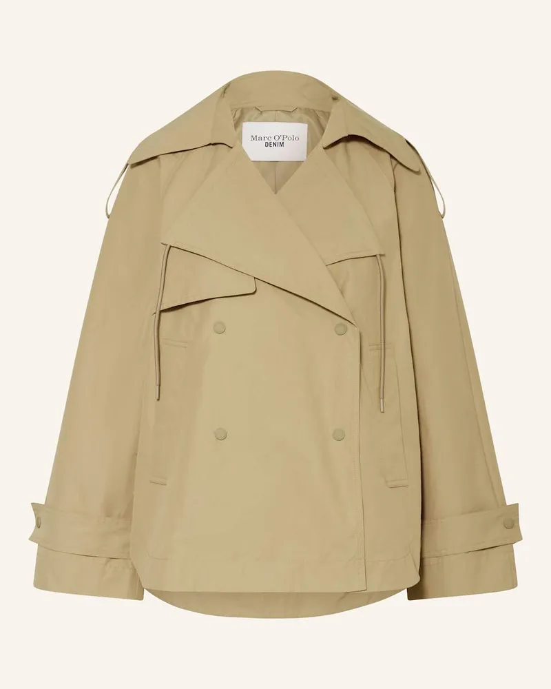 Marc O'Polo Cropped-Trenchcoat Gruen