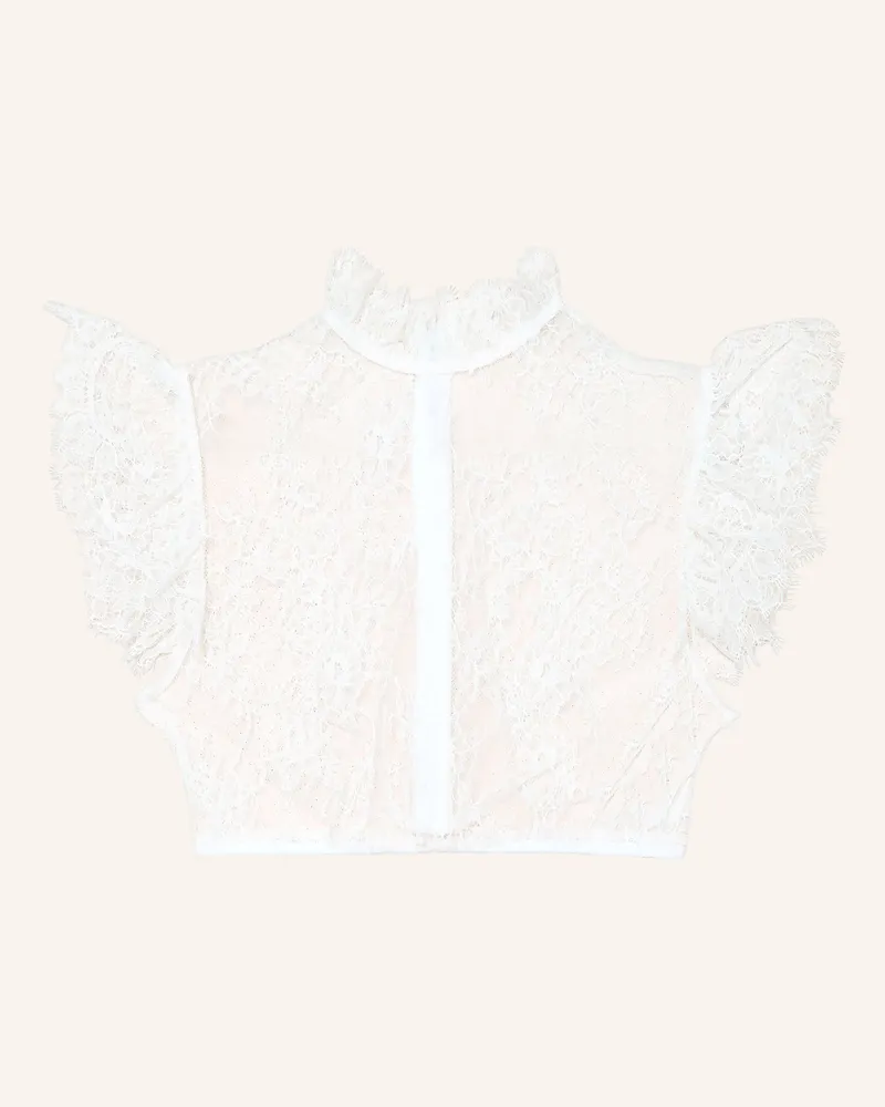 Talbot Runhof Dirndlbluse weiss Weiss